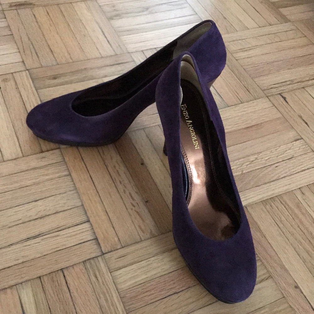 Enzo Angiolini Purple Suede Pumps